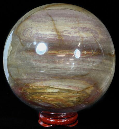 Colorful Petrified Wood Sphere #49769